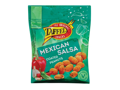 Sūdyti žemės riešutai TAFFEL MEXICAN SALSA NUTS, 150 g