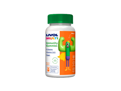 LIVOL MULTI Immunity Vegan guminukai, 60 gum