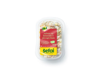 Salotos su liežuviais ir pievagrybiais IKI ŠEFAI, 180 g