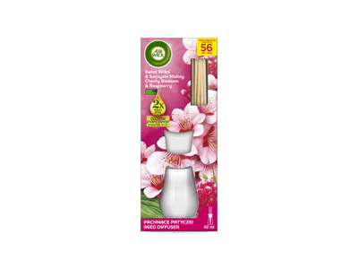 Kvapiosios lazdelės AIR WICK vyšnių žiedų ir aviečių kvapo, 42 ml