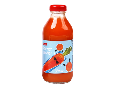 Morkų nektaras RIMI, 0,33 l