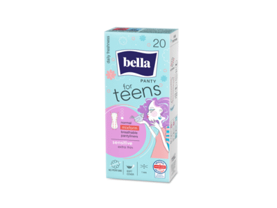 Higieniniai įklotai BELLA FOR TEENS SENSITIVE, 20 vnt.