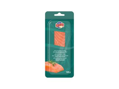 Šaltai rūkyta lašiša su oda WIDE OCEAN, 120 g