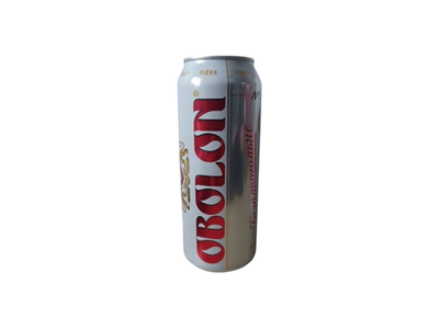 Nealkoholinis alus OBOLON, šviesusis, skard., 500 ml