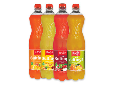 Negazuotas gėrimas RASA SULTINGA (4 rūšių), 1,5 l
