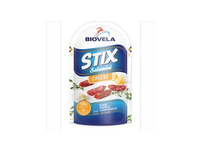 Vytintos dešrelės STIX SALAMINI CHEESE, a. r., 80 g