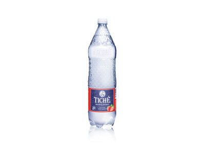 Gazuotas braškių skonio stalo vanduo TICHĖ, 1.5 l