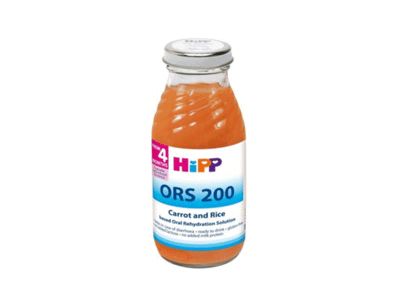 Morkų ir ryžių nuoviras HIPP ORS (nuo 4 mėn.), 200 ml
