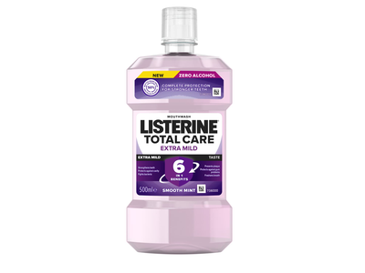 Burnos skal. sk. LISTERINE EXTRA MILD, 500 ml