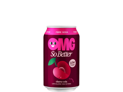 OMG Fibre Soda Vyšnių-colos sk.gaivusis gėrimas 0,33 l