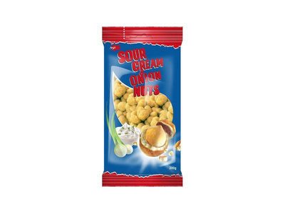 Žemės riešutai JĖGA, grietinėlės ir svogūnų skonio, 200 g