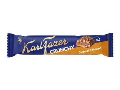 Šokoladinis batonėlis CRUNCHY KARL FAZER, 55 g