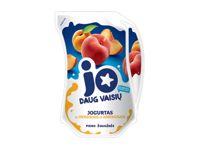Jogurtas JO su persikais ir abrikosais, 2,4 % rieb., 900 g