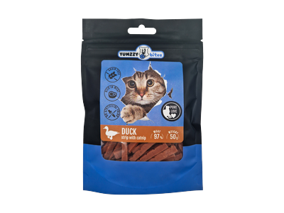 Antienos mini juostelės YUMZZYBITES, su katžole, katėms, 50g