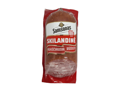 Karštai rūkyta SKILANDINĖ dešra SAMSONAS, a. r., 500 g