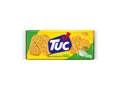 Krekeriai TUC, grietinės ir svogūnų skonio, 100 g