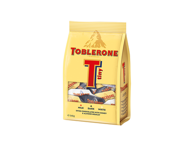 Saldainių rinkinys TOBLERONE Tiny, maišelyje, 248 g