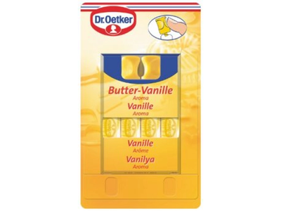 Vanilės - sviesto skonio kvapioji medžiaga DR. OETKER, 8 ml (4x2 ml)