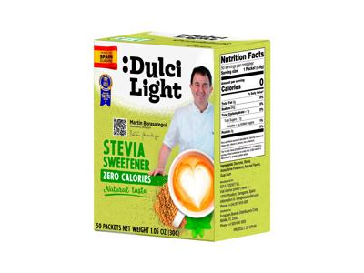 Saldiklis su stevija DULCI LIGHT, 50 vnt., 30 g