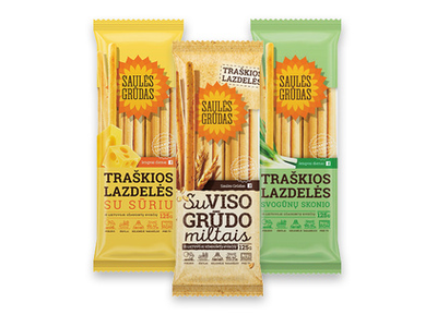 Trašk.lazdelės SAULĖS GRŪDAS (3 rūš.), 125 g