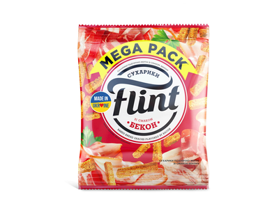 Džiūvėsėliai FLINT, šoninės skonio, 110 g