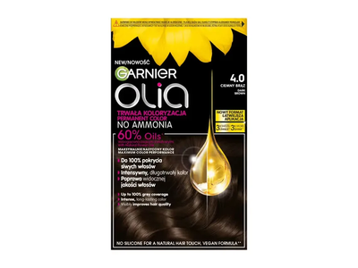 Plaukų dažai GARNIER OLIA, 4.0, 1 vnt.