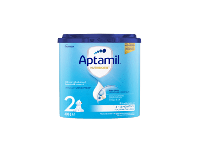 Tol. maitinim. pieno mišinys kūdikiams APTAMIL2 (nuo 6 mėn.), 400 g
