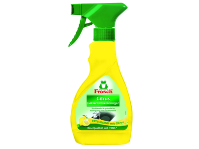 Stiklo keramikos valiklis FROSCH, citrinų kvapo su purkštuku, 300 ml