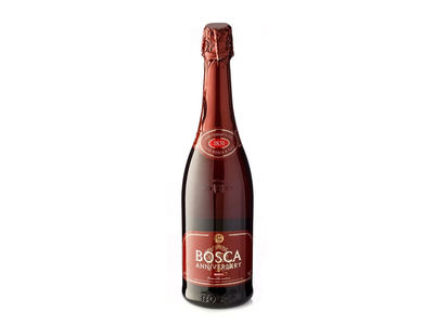 BOSCA ANNIVERSARY raudonas 5%, saldus, gazuotas putojantis fermentuotų gėrimų mišinys 750 ml