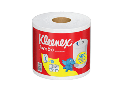 Popieriniai rankšluosčiai KLEENEX JUMBO, 2 sluoksnių, 1 vnt.
