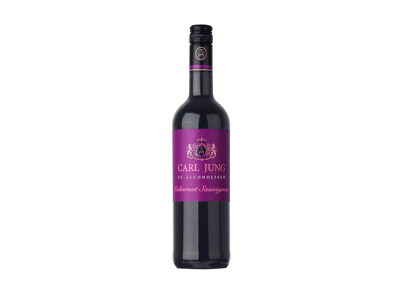 Nealk.raudonasis pusiau saldus vynas CARL JUNG CABER.SAUVIG., 750 ml