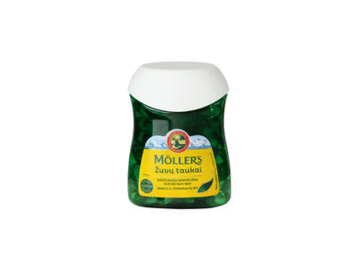 Maisto papildas MOLLER'S (žuvų taukų kapsulės), 80 vnt.