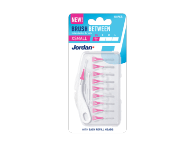 Tarpdančių šepetėliai JORDAN BRUSH BETWEEN, XS / 0,4 mm, 10 vnt.