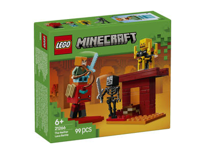 LEGO® Minecraft® Lavos mūšis Nether dimensijoje Žaislas 21266