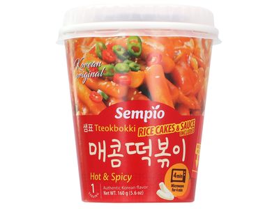 Greitai paruošiami Tteokbokki SEMPIO, aštrūs, 160 g