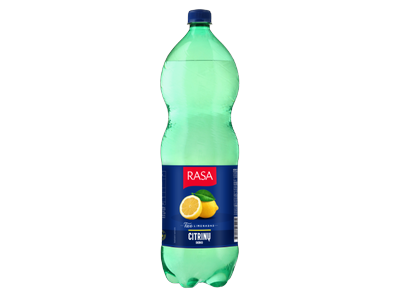 Gazuotas gaivusis gėrimas RASA, citrinų skonio, 2 l