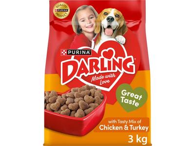 Šunų ėdalas su paukštiena DARLING, 3 kg