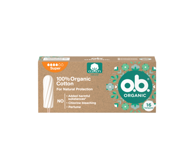 Tamponai O.B. ORGANIC SUPER, 16 vnt., 16 vnt.