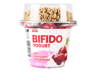 Jogurtas su vyšn., granola BIFIDO RIMI, 200 g