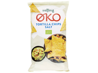 Ekol. tortilijų traškučiai SALLING EKO, 125 g