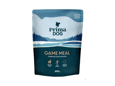Šunų ėdalas su žvėriena PRIMADOG, 600 g