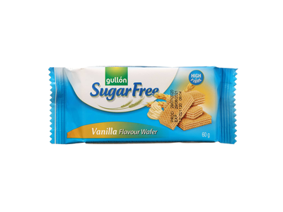 Vanilės sk., vafliai GULLON DIET NATURE, 60 g