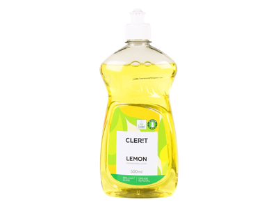 Indų ploviklis citrinų kvapo CLERIT, 500ml