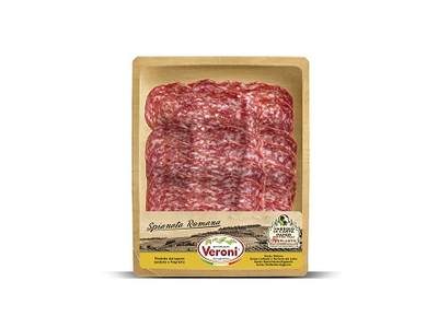 Vytinta kiaulienos dešra VERONI Spianata Romana, griežinėliais, 70g
