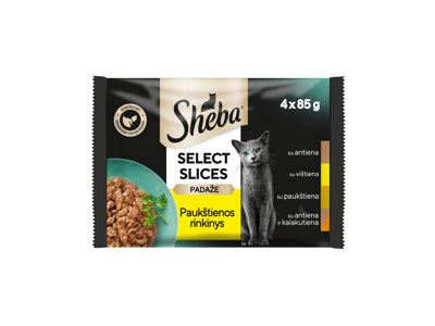 Konservuotas visavertis kačių ėdalas SHEBA DUETT, 340 g