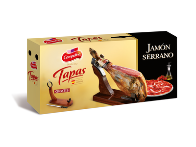 Vytintas kumpis CAMPOFRIO, Jamon serrano, su kaulu, ~7 kg