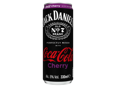 Alkoholinis kokteilis JACK DANIEL'S & COCA-COLA CHERRY 0,33L 5%