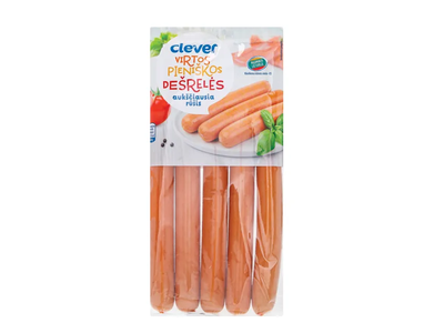 Virtos pieniškos dešrelės, a.r., CLEVER, 260 g