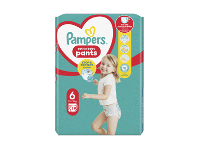 Sauskelnės-kelnaitės PAMPERS Pants, Carry Pack, 6 dydis, 19 vnt.