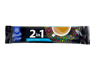 Tirpiosios kavos gėrimas MONTE PERO 2 IN 1, 14 g